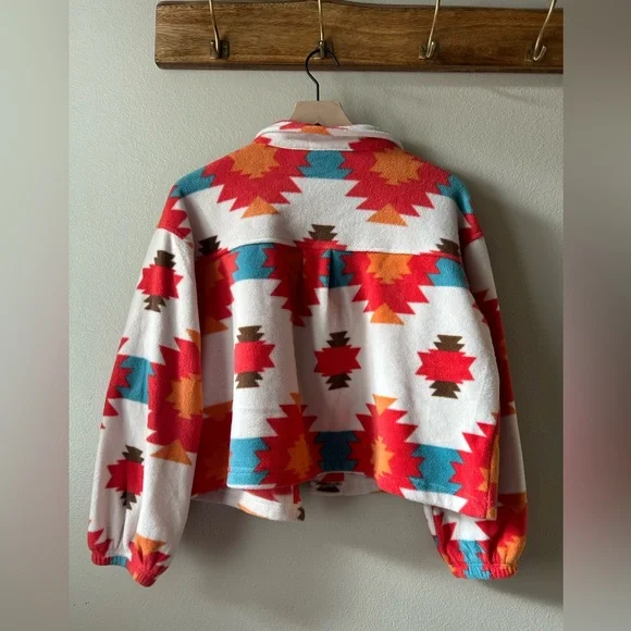 Western fleece crop jacket - Picture 2 of 4